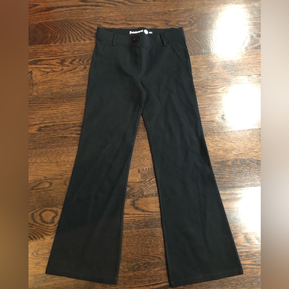 Betabrand Black Legging Trousers Flare Size XSP NWOT